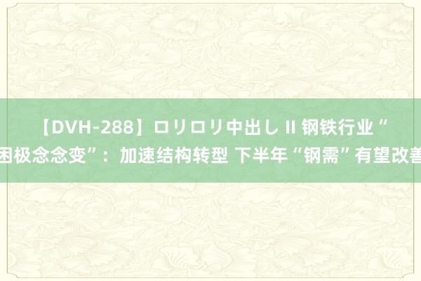 【DVH-288】ロリロリ中出し II 钢铁行业“困极念念变”：加速结构转型 下半年“钢需”有望改善