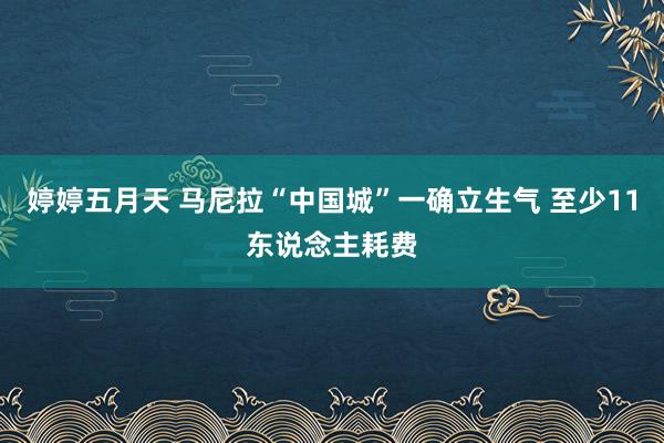 婷婷五月天 马尼拉“中国城”一确立生气 至少11东说念主耗费