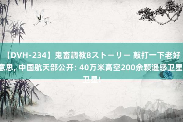 【DVH-234】鬼畜調教8ストーリー 敲打一下老好意思， 中国航天部公开: 40万米高空200余颗遥感卫星!