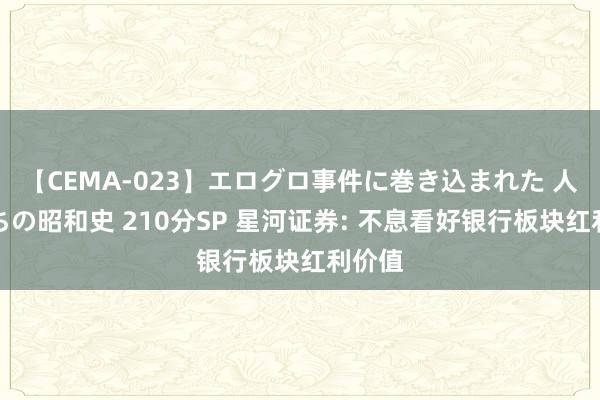 【CEMA-023】エログロ事件に巻き込まれた 人妻たちの昭和史 210分SP 星河证券: 不息看好银行板块红利价值